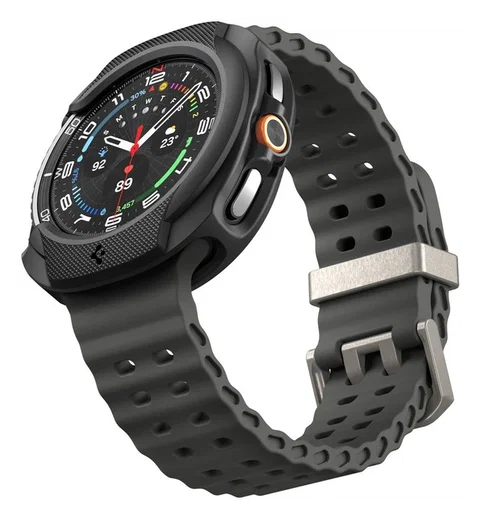 Spigen Liquid Air - Samsung Galaxy Watch 8 Classic Hoesje - Matte Zwart afbeelding 8
