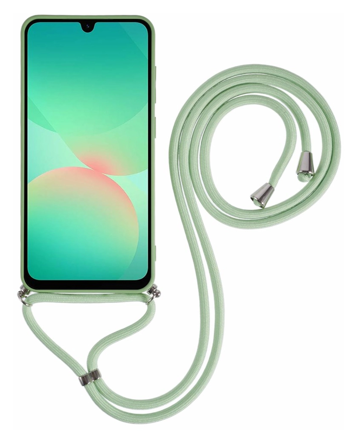 Samsung Galaxy A17 Hoesje met Koord en Camera Bescherming Back Cover Groen afbeelding 2