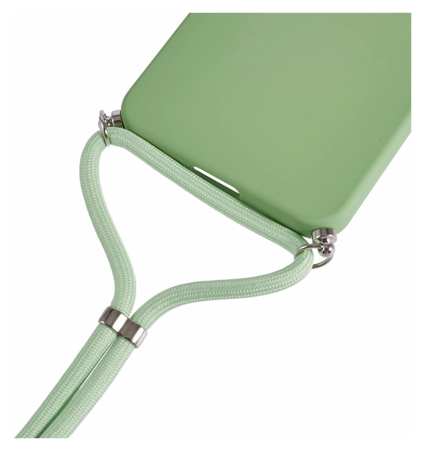 Samsung Galaxy A17 Hoesje met Koord en Camera Bescherming Back Cover Groen afbeelding 4