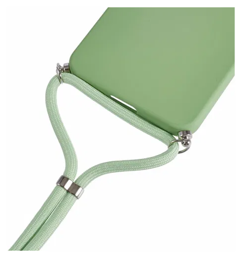 Samsung Galaxy A17 Hoesje met Koord en Camera Bescherming Back Cover Groen afbeelding 4