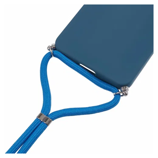 Samsung Galaxy A17 Hoesje met Koord en Camera Bescherming Back Cover Blauw afbeelding 4