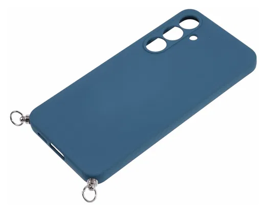 Samsung Galaxy A17 Hoesje met Koord en Camera Bescherming Back Cover Blauw afbeelding 5