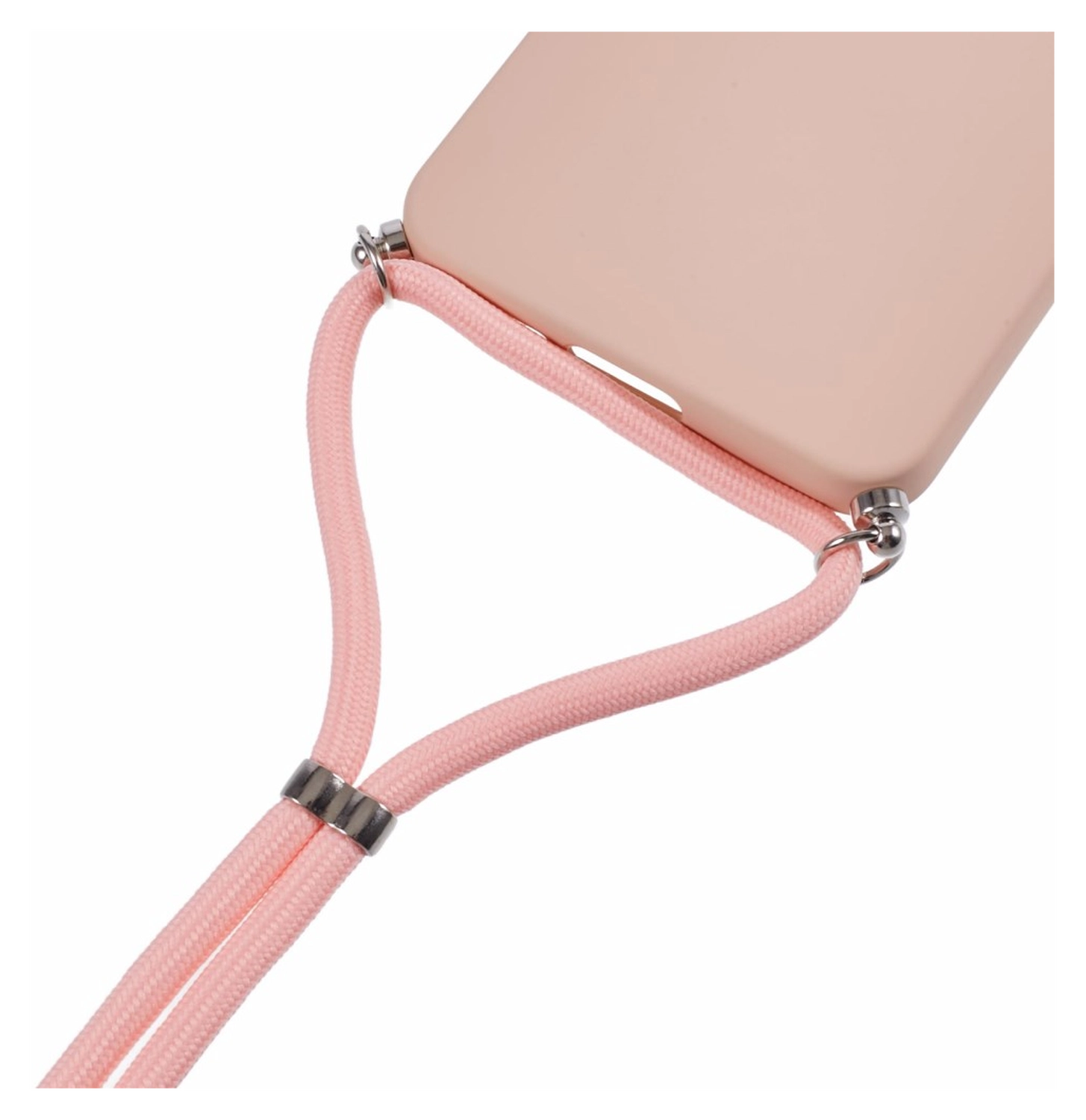 Samsung Galaxy A17 Hoesje met Koord en Camera Bescherming Back Cover Roze afbeelding 4