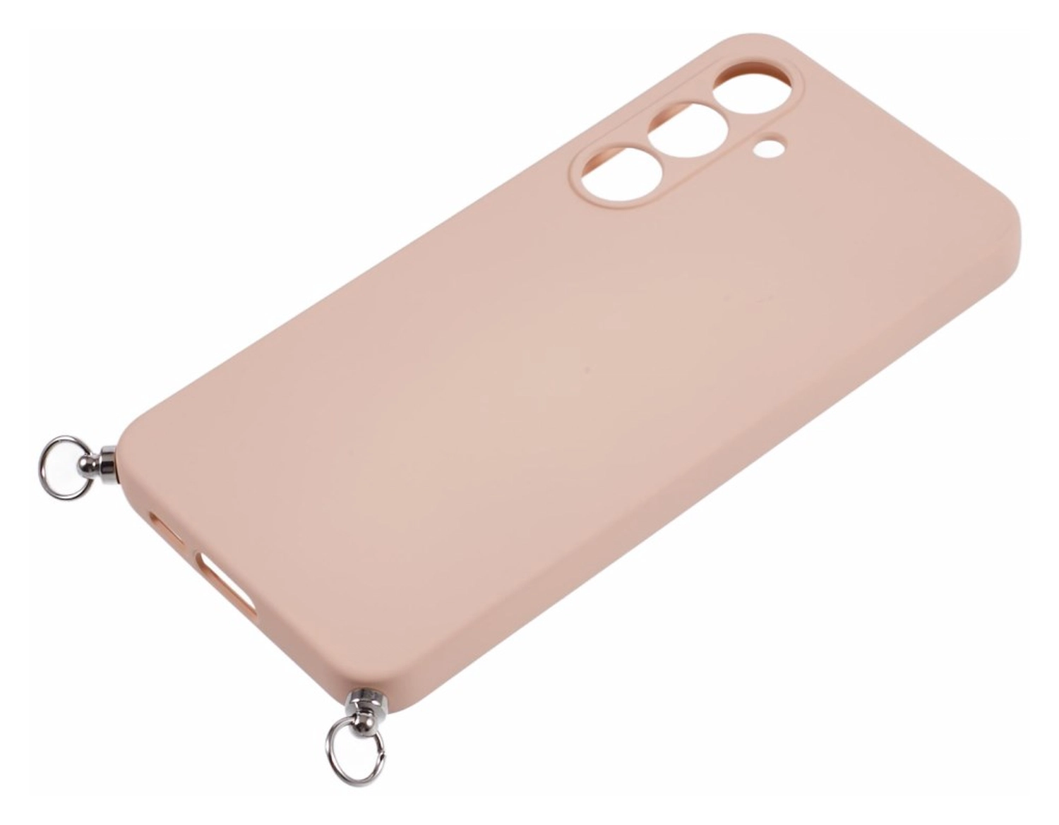 Samsung Galaxy A17 Hoesje met Koord en Camera Bescherming Back Cover Roze afbeelding 5