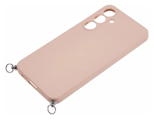 Samsung Galaxy A17 Hoesje met Koord en Camera Bescherming Back Cover Roze afbeelding 5