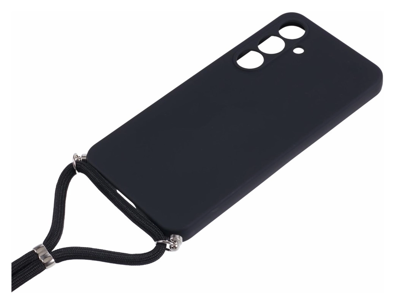 Samsung Galaxy A17 Hoesje met Koord en Camera Bescherming Back Cover Zwart afbeelding 3