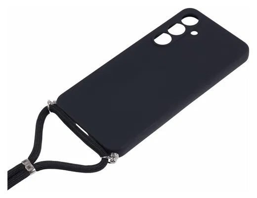 Samsung Galaxy A17 Hoesje met Koord en Camera Bescherming Back Cover Zwart afbeelding 3