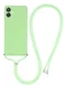 Samsung Galaxy A07 Hoesje met Koord en Camera Bescherming Back Cover Groen