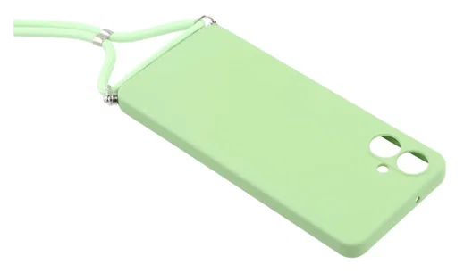 Samsung Galaxy A07 Hoesje met Koord en Camera Bescherming Back Cover Groen afbeelding 4