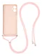 Samsung Galaxy A07 Hoesje met Koord en Camera Bescherming Back Cover Roze afbeelding 2
