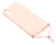 Samsung Galaxy A07 Hoesje met Koord en Camera Bescherming Back Cover Roze afbeelding 3