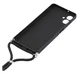 Samsung Galaxy A07 Hoesje met Koord en Camera Bescherming Back Cover Zwart afbeelding 5
