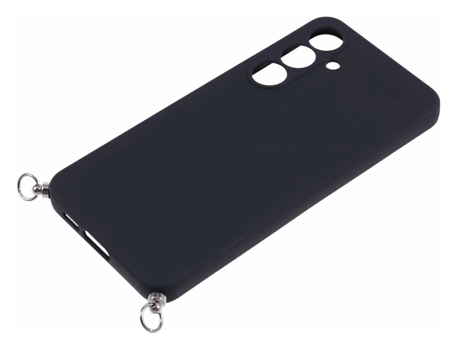 Samsung Galaxy S24 FE Hoesje met Koord en Camera Bescherming Back Cover Zwart afbeelding 5