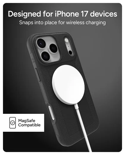 ZAGG Luxe Snap Apple iPhone 17 Pro Max Hoesje MagSafe Back Cover Zwart afbeelding 3