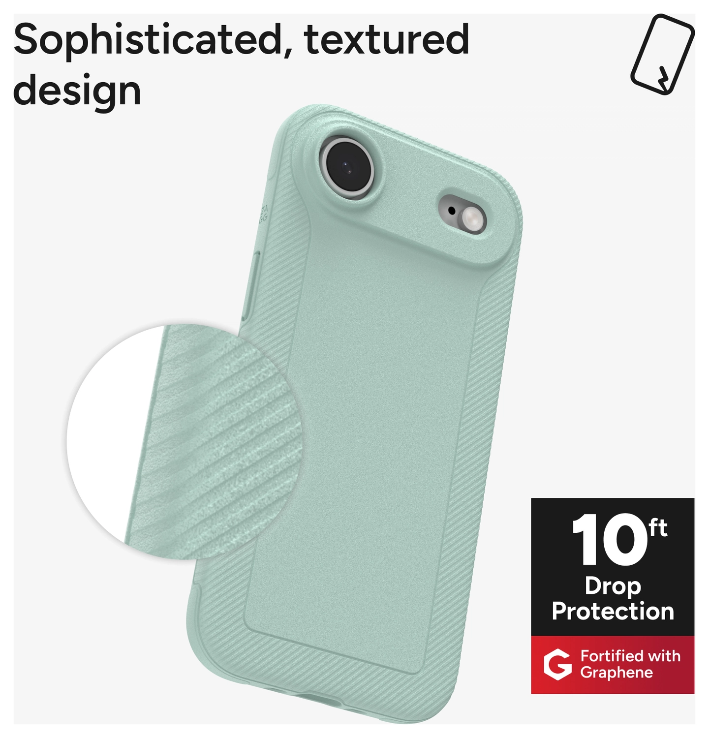 ZAGG Luxe Snap Apple iPhone Air Hoesje MagSafe Back Cover Blauw afbeelding 3