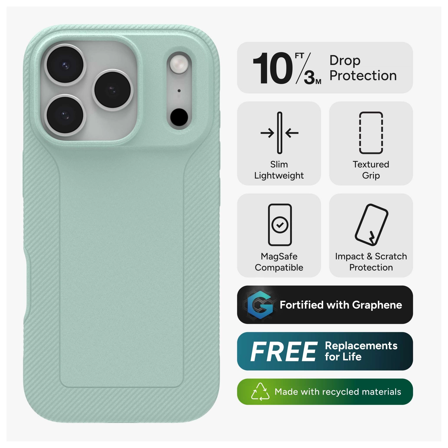 ZAGG Luxe Snap Apple iPhone 17 Pro Max Hoesje MagSafe Back Cover Blauw afbeelding 3