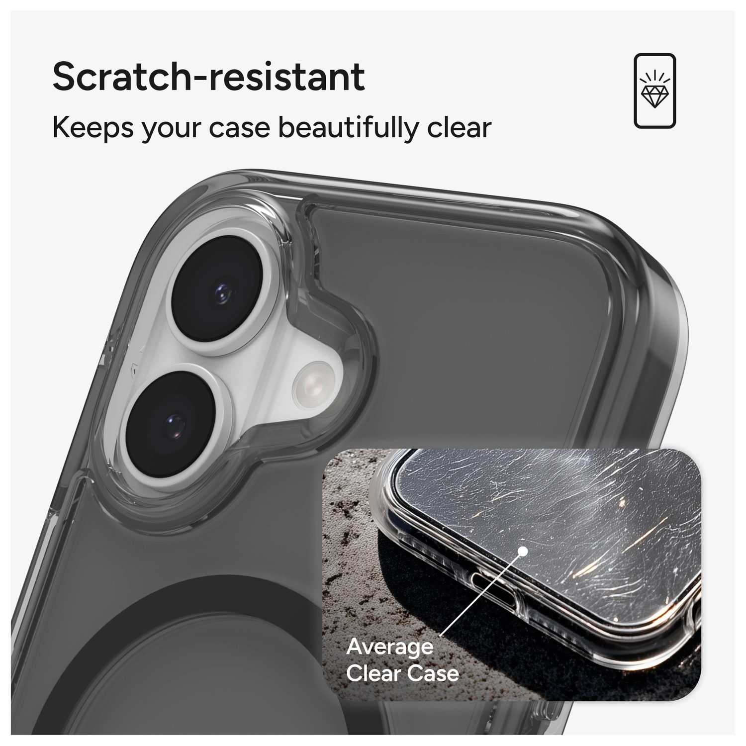 ZAGG Santa Cruz Snap Apple iPhone 17 Hoesje MagSafe Back Cover Matte Zwart afbeelding 5