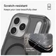 ZAGG Santa Cruz Snap iPhone 17 Pro Max Hoesje MagSafe Back Cover Matte Zwart afbeelding 8