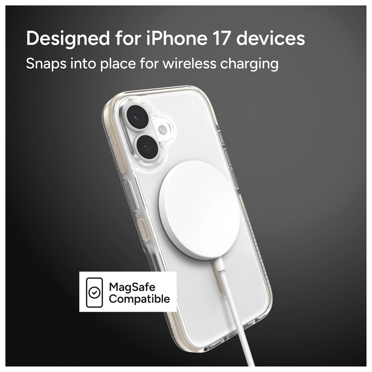 ZAGG Santa Cruz Snap Apple iPhone 17 Hoesje MagSafe Back Cover Titanium afbeelding 4
