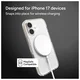 ZAGG Santa Cruz Snap Apple iPhone 17 Hoesje MagSafe Back Cover Titanium afbeelding 4