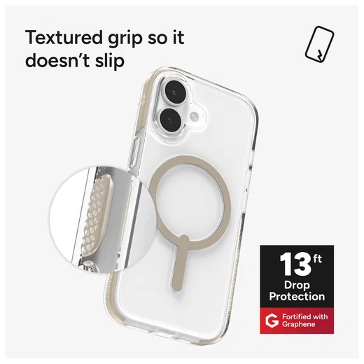 ZAGG Santa Cruz Snap Apple iPhone 17 Hoesje MagSafe Back Cover Titanium afbeelding 5