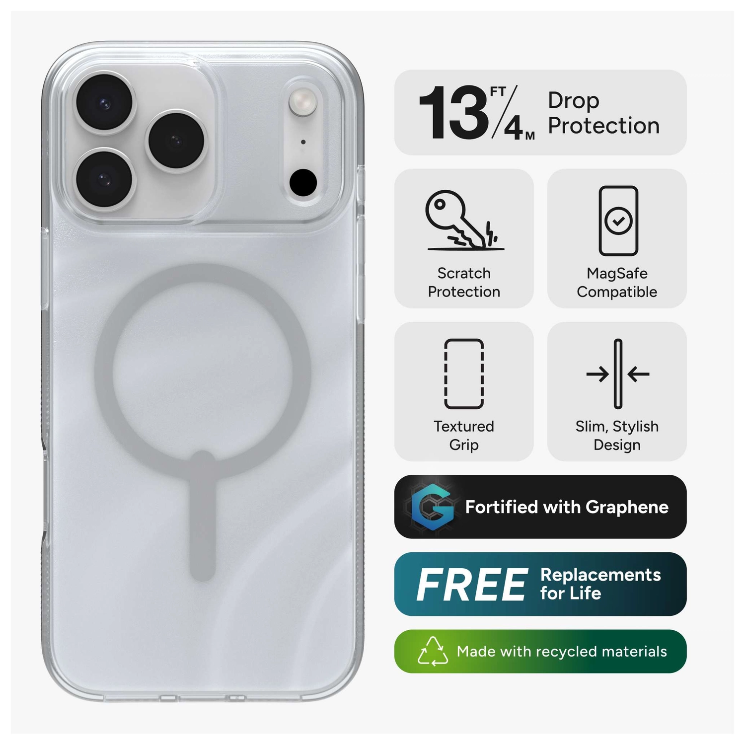 ZAGG Milan Snap Apple iPhone 17 Pro Max Hoesje MagSafe Back Cover Goud afbeelding 3