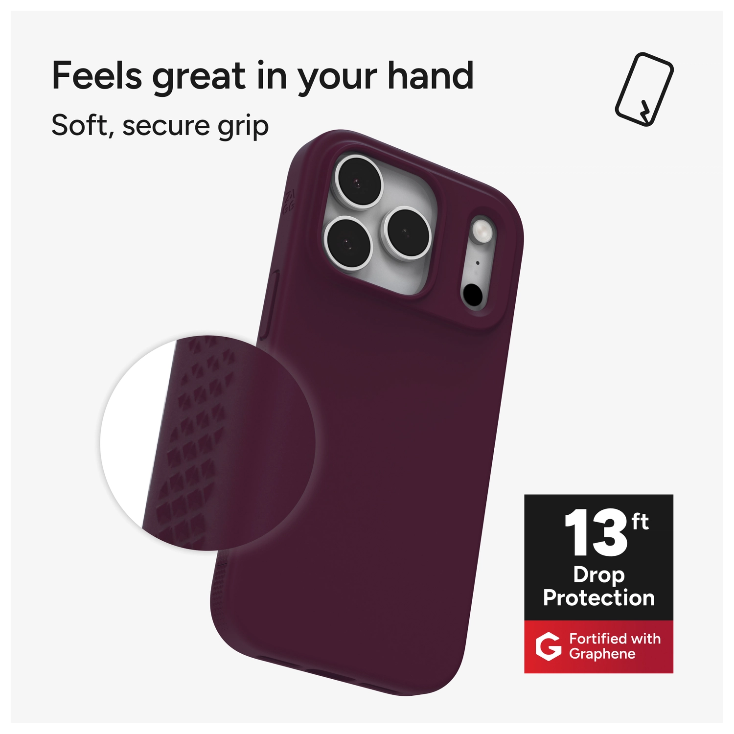 ZAGG Manhattan Snap Apple iPhone 17 Pro Max Hoesje MagSafe Back Cover Rood afbeelding 4