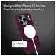ZAGG Manhattan Snap Apple iPhone 17 Pro Max Hoesje MagSafe Back Cover Rood afbeelding 3