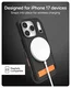 ZAGG Sedona Snap Kickstand iPhone 17 Pro Max Hoesje MagSafe Back Cover Zwart afbeelding 4