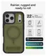 ZAGG Rainier Snap Kickstand iPhone 17 Pro Max Hoesje MagSafe Back Cover Groen afbeelding 3