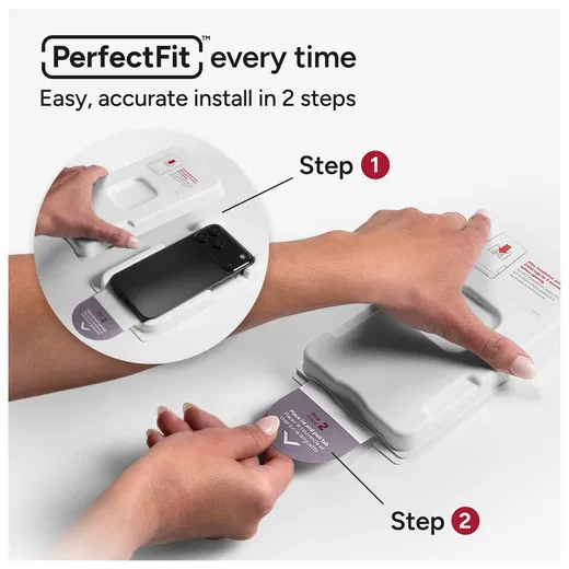 ZAGG InvisibleShield Glass Elite VG Apple iPhone 17 Pro Screen Protector afbeelding 4