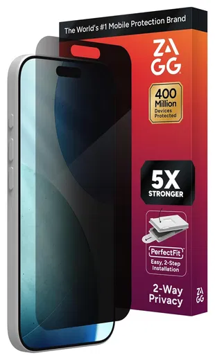 ZAGG InvisibleShield Glass Elite Privacy iPhone 17 Screen Protector afbeelding 1