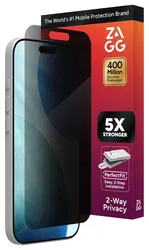 ZAGG InvisibleShield Glass Elite Privacy iPhone 17 Screen Protector afbeelding