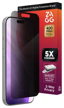 ZAGG InvisibleShield Glass Elite Privacy iPhone 17 Pro Screen Protector