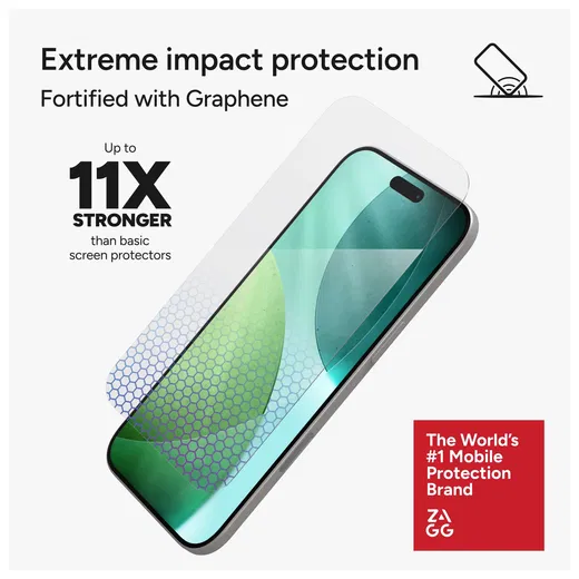 ZAGG InvisibleShield XTR5 iPhone Air Screen Protector Anti-Blue Light afbeelding 3
