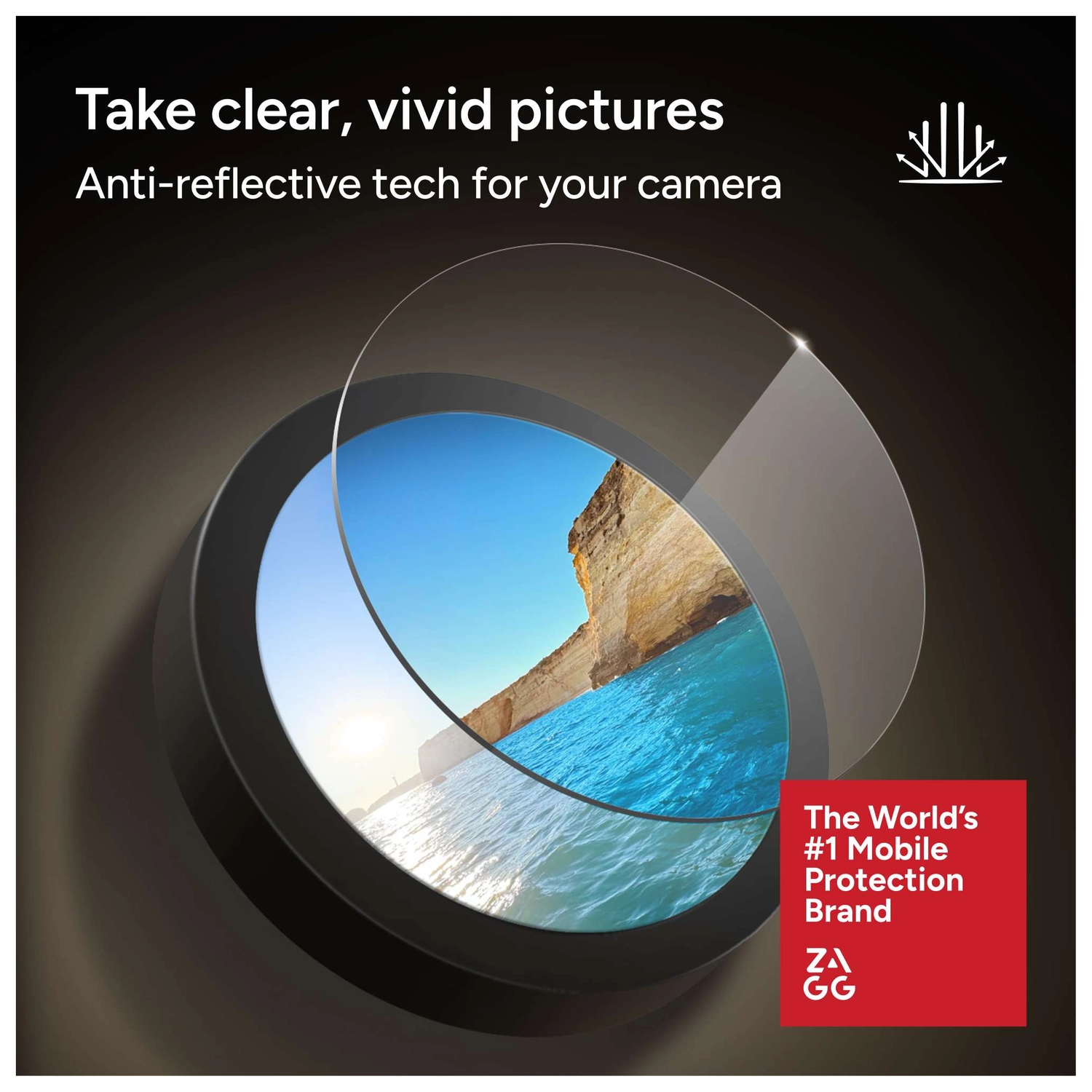 ZAGG Glass Elite Camera Frame iPhone 17 / 16 / 16 Plus Camera Protector Zwart afbeelding 6