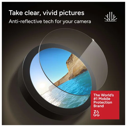 ZAGG Glass Elite Camera Frame iPhone 17 / 16 / 16 Plus Camera Protector Zwart afbeelding 6