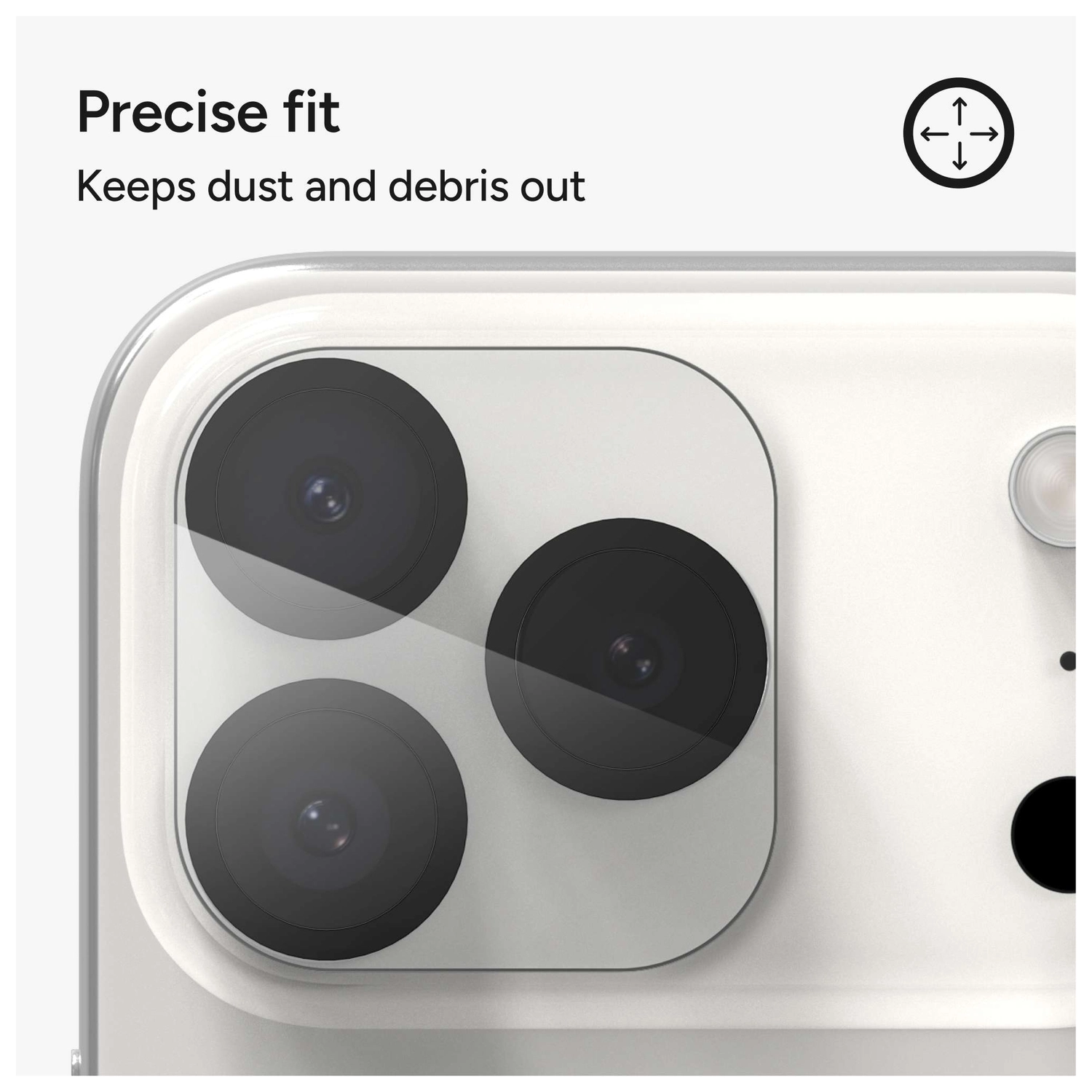 ZAGG Glass Elite Camera Frame iPhone 17 Pro/17 Pro Max Camera Protector Zwart afbeelding 5