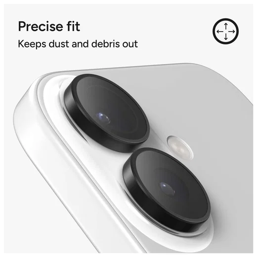 ZAGG Camera Rings iPhone 17 / 16 / 16 Plus Camera Protector Zilver afbeelding 5