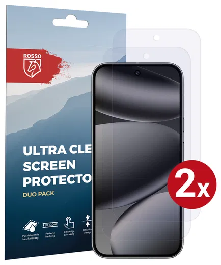 Rosso Google Pixel 10 / 10 Pro Screen Protector Case Friendly Folie Duo Pack afbeelding 1
