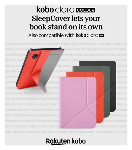 Origineel Kobo Clara Colour / BW Hoes SleepCover Book Case met Standaard Blauw afbeelding 2