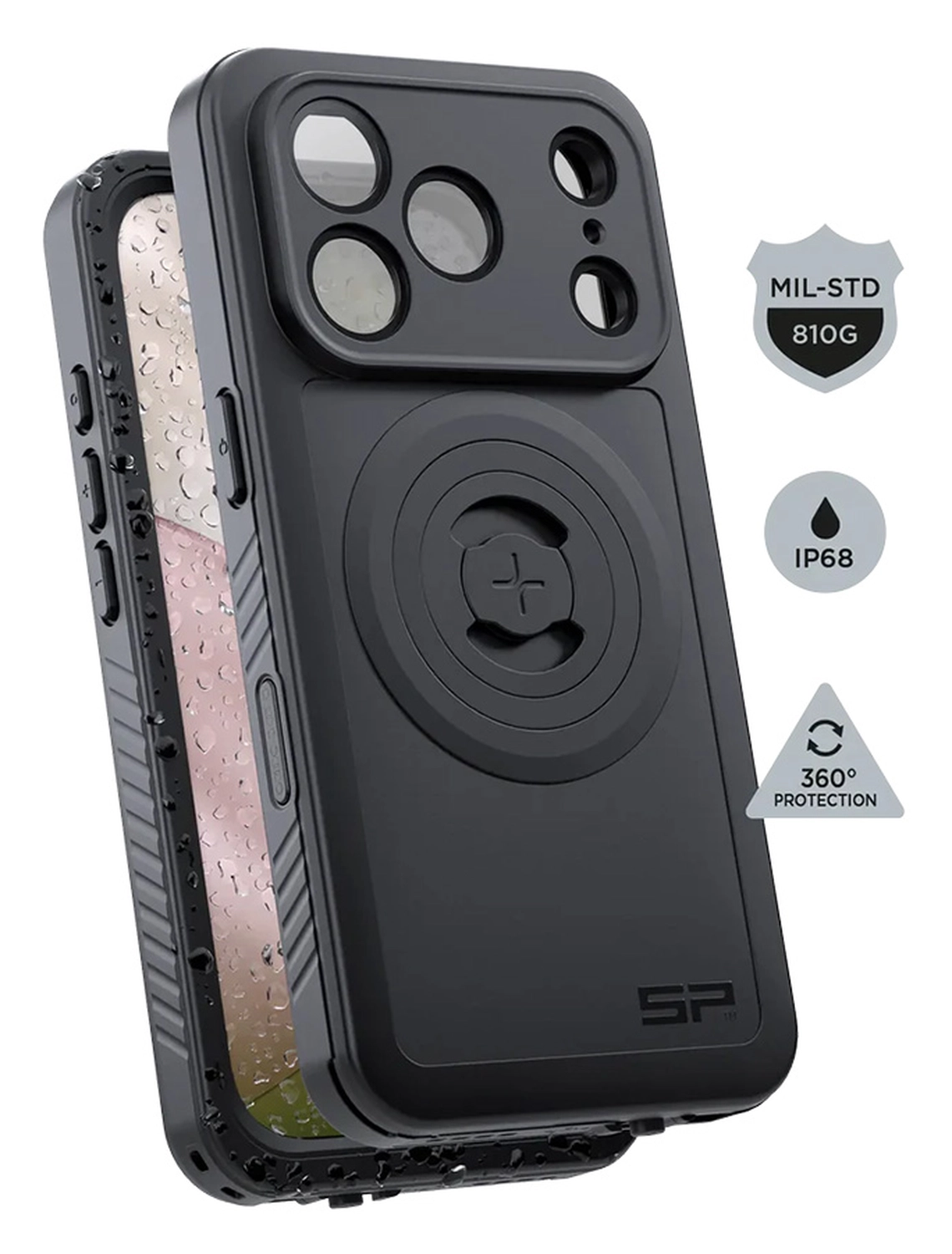 SP Connect Xtreme SPC+ iPhone 17 Pro Max Hoesje Full Protect MagSafe Zwart afbeelding 2
