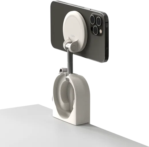 iOttie Treker MagSafe / Qi2 Telefoonhouder Vliegtuig Tafel / Trein Beige afbeelding 6
