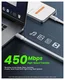 iOttie Oprolbare USB-C naar USB-C Kabel 100W Verstelbare Lengte Wit (2-Pack) afbeelding 3