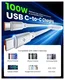 iOttie Oprolbare USB-C naar USB-C Kabel 100W Verstelbare Lengte Wit (2-Pack) afbeelding 6