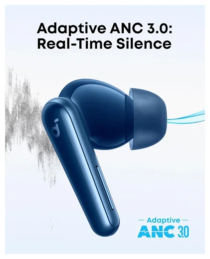 Anker Soundcore Liberty 5 Draadloze Oordopjes Noice Cancelling Blauw afbeelding 3