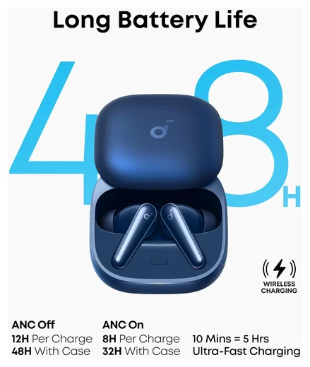 Anker Soundcore Liberty 5 Draadloze Oordopjes Noice Cancelling Blauw afbeelding 6