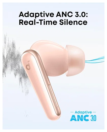 Anker Soundcore Liberty 5 Draadloze Oordopjes Noice Cancelling Roze afbeelding 3
