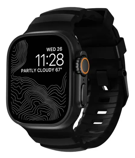 Nomad Rocky Point - Apple Watch Band - 1-10/SE/Ultra - 49/46/45/44/42MM - Zwart afbeelding 1