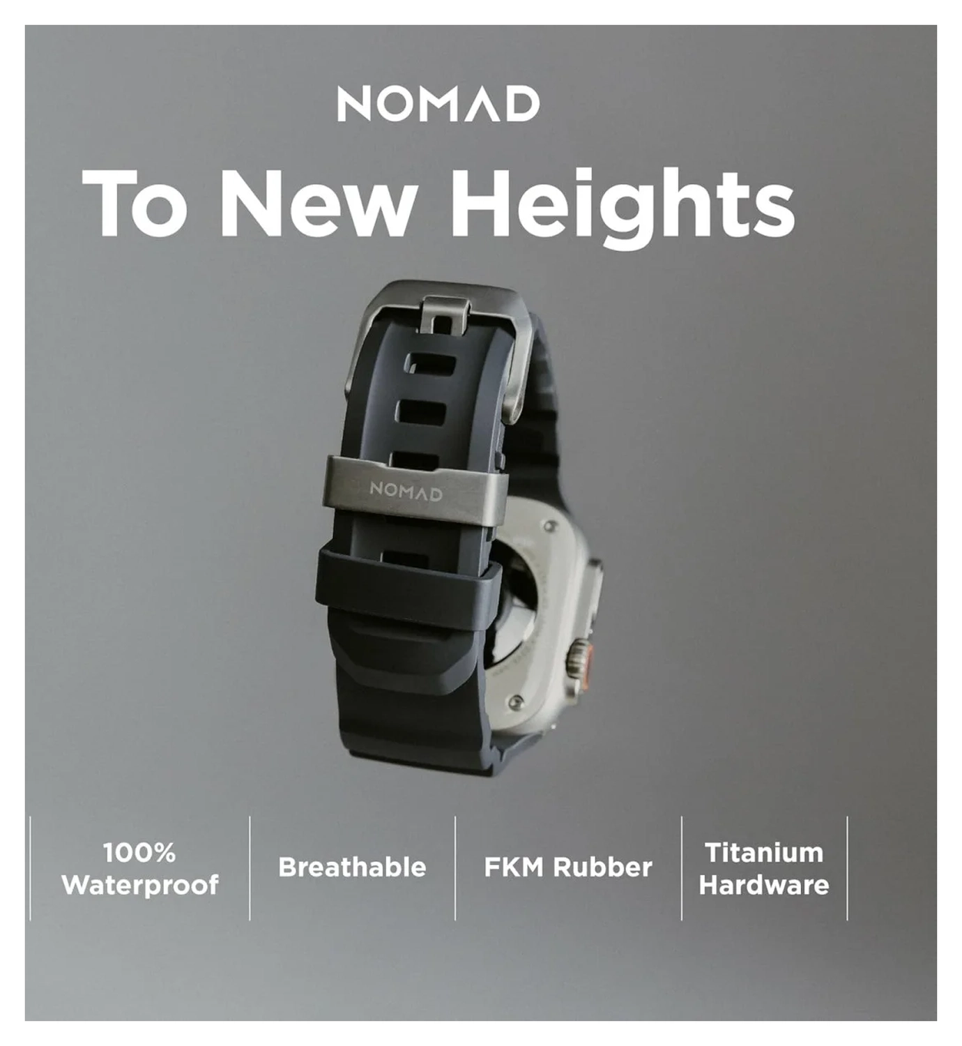 Nomad Rocky Point - Apple Watch Band - 1-10/SE/Ultra - 49/46/45/44/42MM - Zwart afbeelding 5